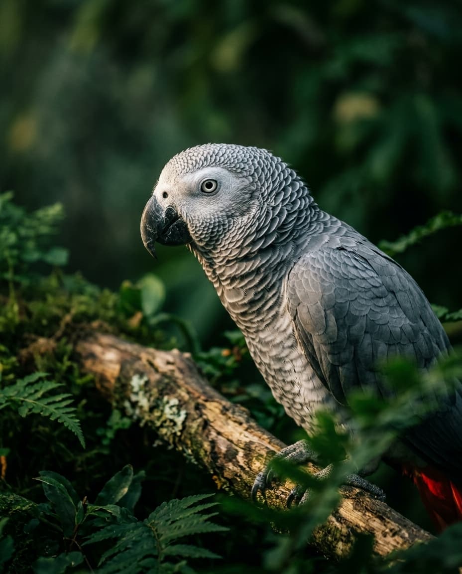 Graupapagei (Psittacus erithacus)